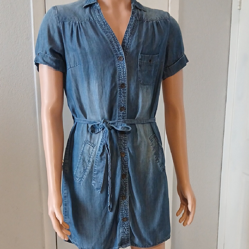 Forever 21 Light Blue Denim Mini Dress